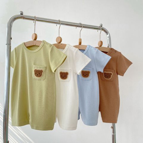 Cute Animal Bear Cotton Baby Rompers