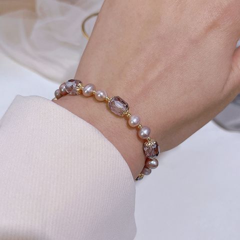 Elegant Simple Style Round Imitation Pearl Wholesale Bracelets