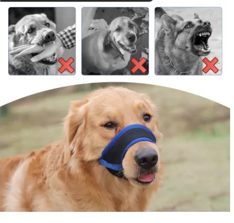 New Pet Muzzle Anti-bark Anti-bite Dog Mouth Cover Breathable Mesh Pet Muzzle Anti-miseating Pet Supplies