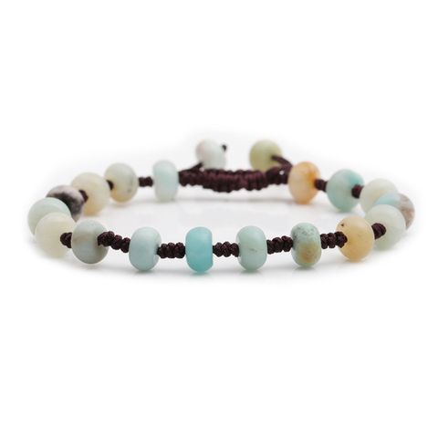 Retro Geometric Natural Stone Bracelets In Bulk