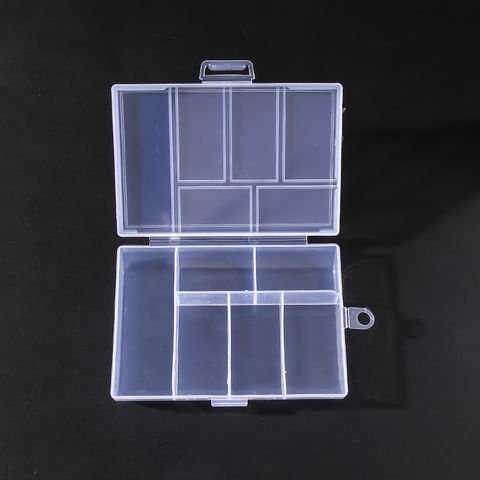 Cajas De Joyas De Plástico Transparente De Celosía De Estilo Simple