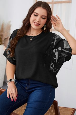 Commute Solid Color Polyester Ruffles Blouse