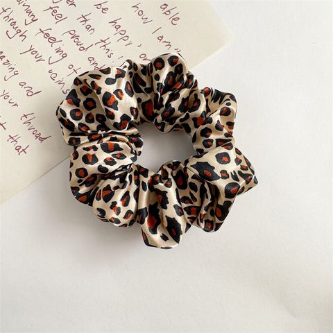 Simple Style Leopard Cloth Handmade Hair Tie