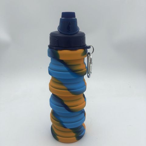 Casual Tie Dye Silica Gel Water Bottles