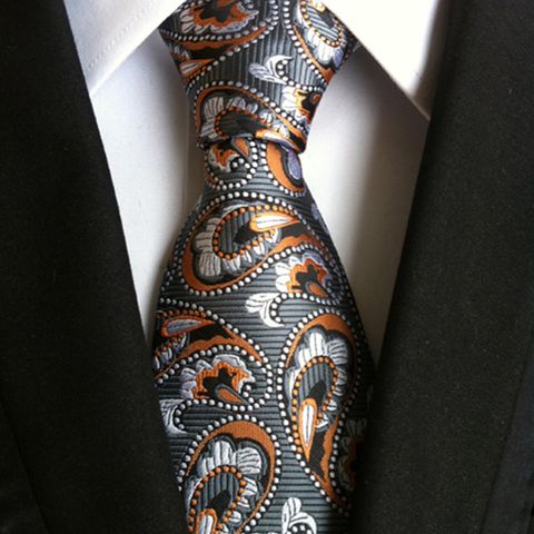 2023 New High Density Paisley Tie Paisley Polyester Men's Suit Tie