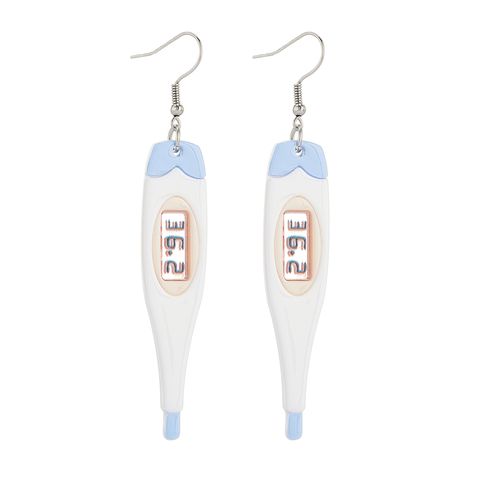Cartoon Style Novelty Thermometer Arylic Three-dimensional Women's Drop Earrings