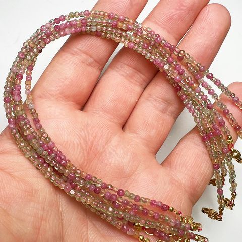 Wholesale Jewelry Modern Style Color Block Crystal Tourmaline Anklet
