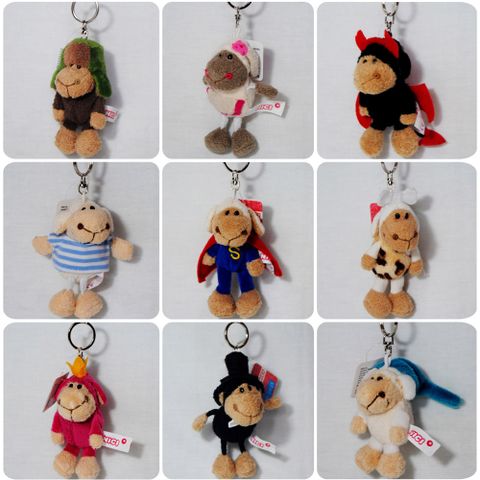 Simple Style Animal Pp Cotton Patchwork Bag Pendant Keychain