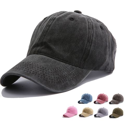 Unisex Basic Solid Color Curved Eaves Baseball Cap
