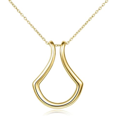 Simple Style Geometric Titanium Steel Pendant Necklace