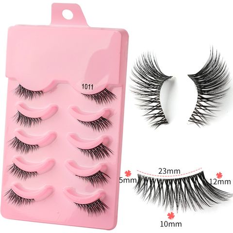 Classic Style Solid Color Synthetic Fibre False Eyelashes 1 Piece