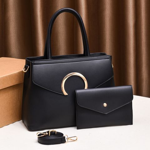 Women's Large All Seasons Pu Leather Vintage Style Bag Sets