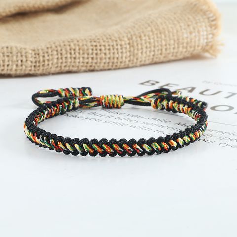 Retro Geometric Rope Knitting Unisex Bracelets