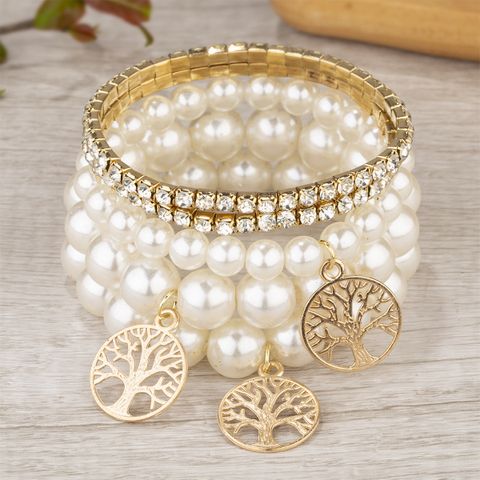 Classic Style Lucky Tree Arylic Plating Women's Bracelets