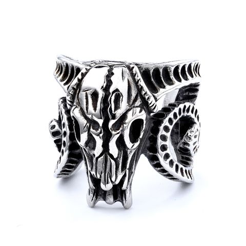 Punk Rombo Acero Inoxidable 304 Hombres Anillos