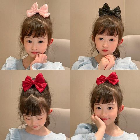 Simple Style Bow Knot Cloth Patchwork Hair Clip