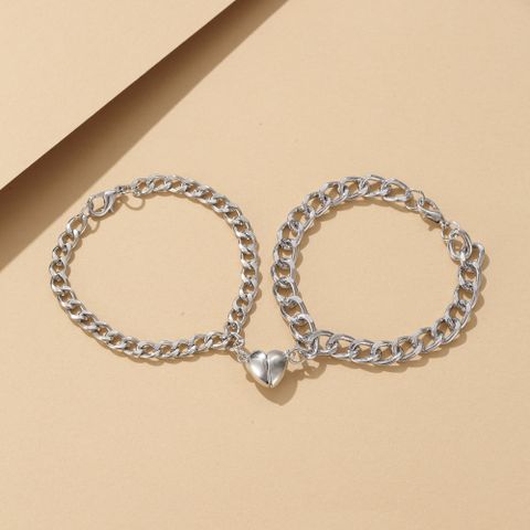 Romantic Simple Style Heart Shape Alloy Wholesale Bracelets