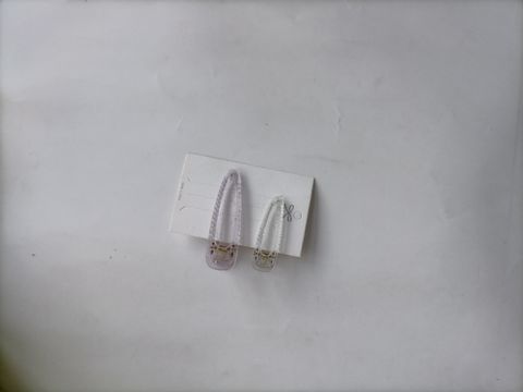 Sweet Solid Color Plastic Resin Transparent Hair Clip