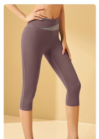 Casual Color Block Polyester Active Bottoms Sweatpants