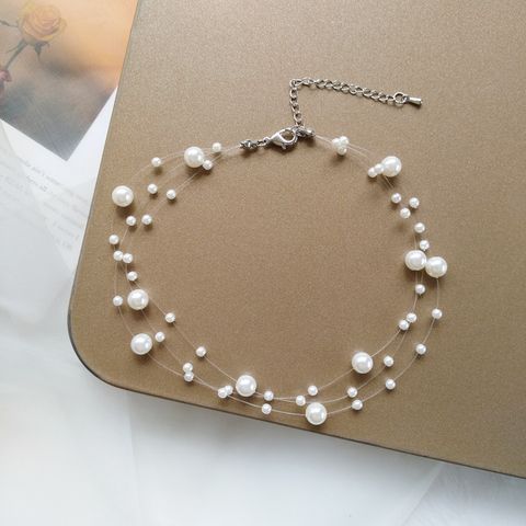 Wholesale Jewelry Simple Style Round Alloy Necklace