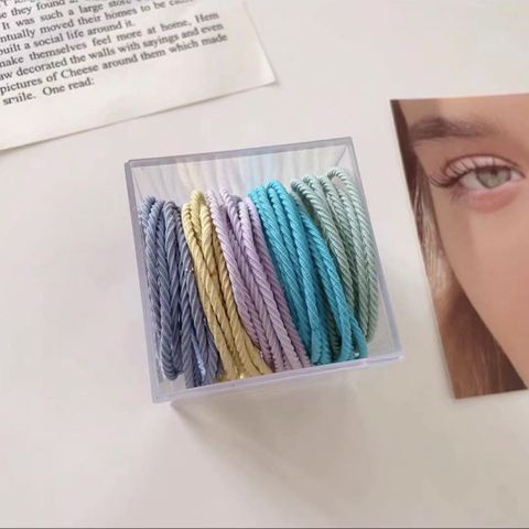 Simple Style Solid Color Nylon Hair Tie