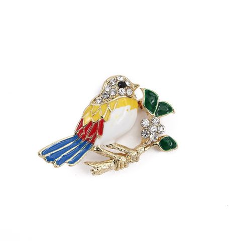 Simple Style Commute Bird Alloy Inlay Women's Brooches