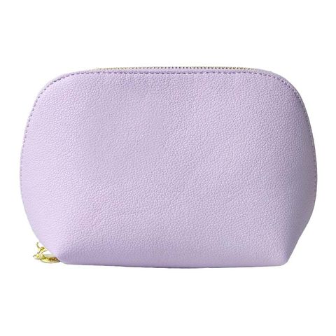 Women's Medium All Seasons Pu Leather Solid Color Fashion Shell Zipper Cosmetic Bag
