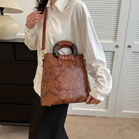Women's All Seasons Pu Leather Vintage Style Handbag
