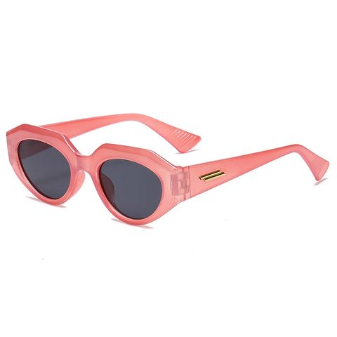 Hip-hop Color Block Leopard Pc Special-shaped Mirror Full Frame Women's Sunglasses
