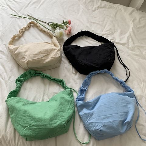 Women's Medium Summer Nylon Basic Cloud Shape Bag