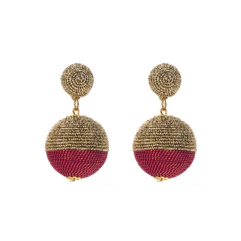 Modern Style Artistic Round Alloy Plating Gold Plated Women's Drop Earrings