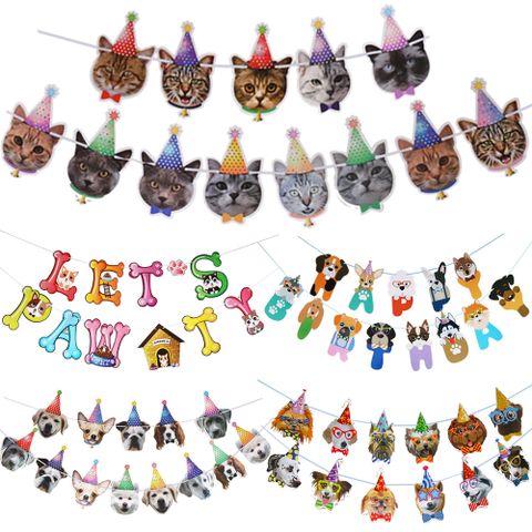 Birthday Dog Paper Party Decorative Props 1 Piece