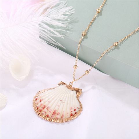 Lady Shell Conch Alloy Shell Conch Plating Women's Pendant Necklace