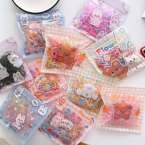 Cute Animal Colorful Plastic Rubber Band