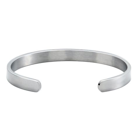 Classic Style Commute Letter 304 Stainless Steel Carving Women's Bangle