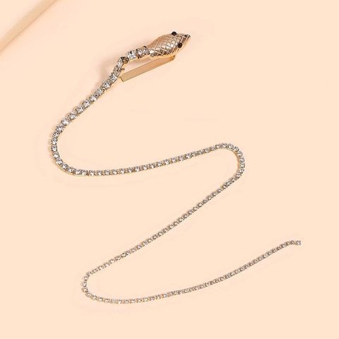 Women's Fashion Tassel Alloy Plating Artificial Pearls Rhinestones Hair Clip