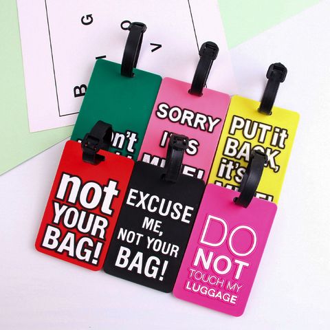 Creative Pvc Soft Rubber Baggage Tag Luggage Cartoon Boarding Pass Listing Anti-lost Aircraft Luggage Tag Wholesale
