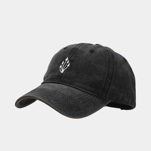 Unisex Casual Letter Gesture Embroidery Curved Eaves Baseball Cap