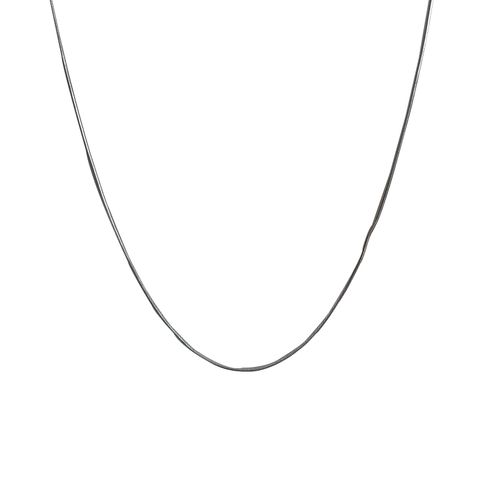 Casual Simple Style Solid Color Titanium Steel Necklace