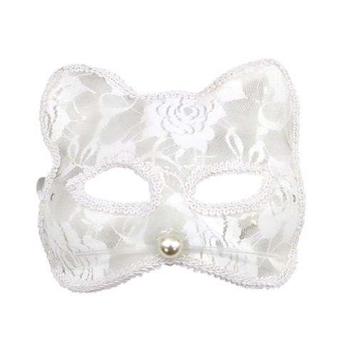 Halloween Cat Lace Party Party Mask