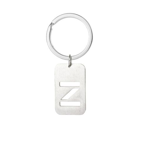 Simple Style Letter Stainless Steel Unisex Bag Pendant Keychain