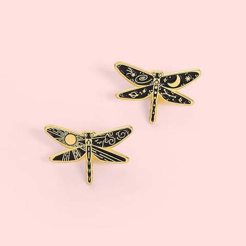 Cartoon Style Dragonfly Alloy Stoving Varnish Unisex Brooches