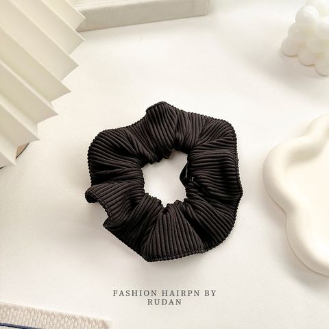 Simple Style Commute Stripe Solid Color Cloth Handmade Hair Tie