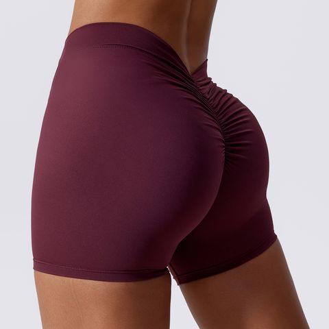 Simple Style Solid Color Nylon Active Bottoms Jogger Pants Sweatpants