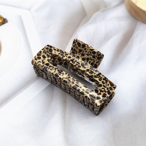 Women's Simple Style Leopard Acetic Acid Sheets Hair Claws