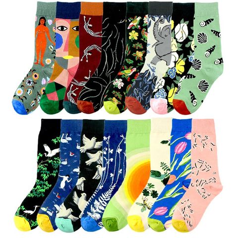 Unisex Cute Pastoral Plant Cotton Ankle Socks A Pair