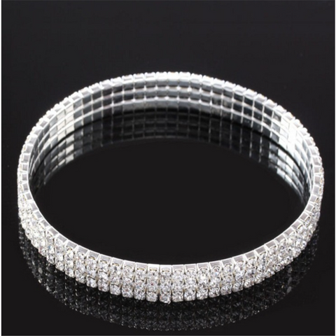 Lady Round Alloy Plating Inlay Rhinestones Zircon Gold Plated Silver Plated Women's Anklet