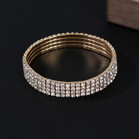 Elegant Glam Lady Geometric Rhinestones Alloy Wholesale Rings Bracelets Anklet