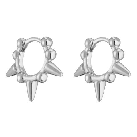 1 Pair Ig Style Geometric Plating Inlay Copper Zircon Earrings