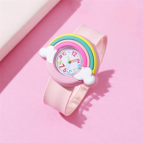 Cartoon Style Strawberry Buckle Quartz Kids Watches